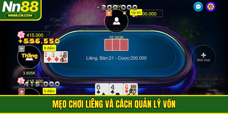 Mẹo chơi liêng và cách quản lý vốn